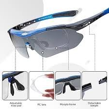 ROCKBROS Sportowe Okulary Przeciwsłoneczne UV400 z 5 Soczewkami